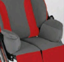 Высокие бедренные поддержки с функцией подлокотников, регулируемые  по ширине и глубине*