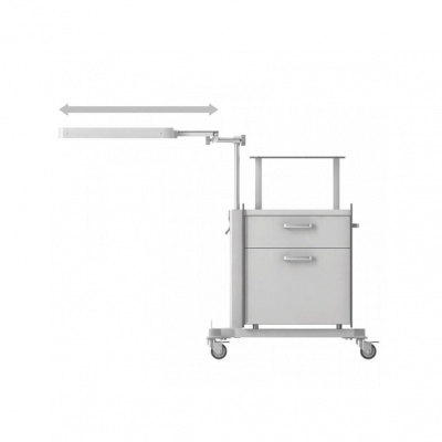  Тумбочка СН 300.00.04 (прикроватная с подъемно-поворотным столиком со столиком для аппаратуры)