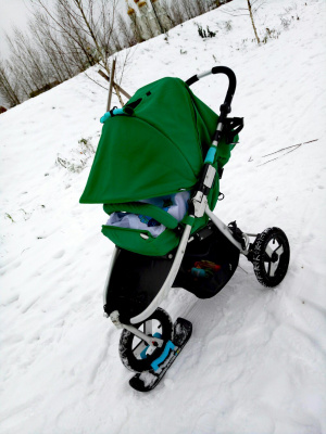 Лыжа для детской коляски Wheelblades XL( для 3-колесной коляски)